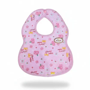 Little Star Baby Button Bib Pink